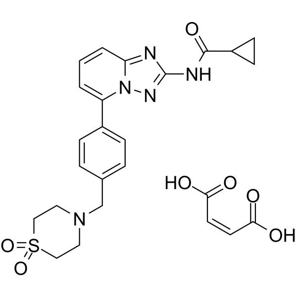 N-[5-[4-[(1,1-二氧代-4-硫代嗎啉基)甲基]苯基][1,2,4]三唑并[1,5-A]吡啶-2-基]環(huán)丙烷甲酰胺馬來酸鹽,Filgotinib maleate