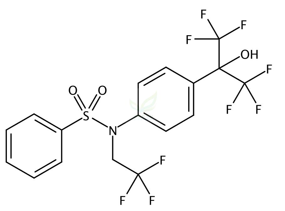 N-(2,2,2-三氟乙基)-N-[4-[2,2,2-三氟-1-羟基-1-(三氟甲基)乙基]苯基]苯磺酰胺,TO 901317