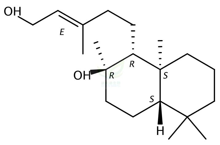 赖百当-13-烯-8,15-二醇,Labd-13(E)-ene-8α,15-diol