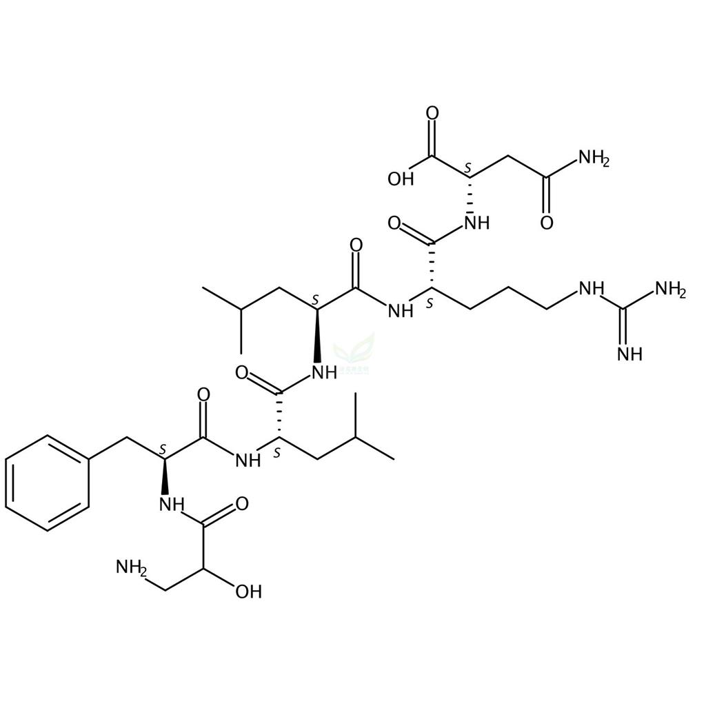 L-Asparagine,N2-[N2-[N-[N-[N-(2-hydroxy-β-alanyl)-L-phenylalanyl]-L-leucyl]-L-leucyl]-L-arginyl]-