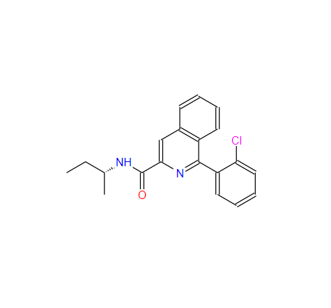 3-異喹啉甲酰胺,1-(2-CHLOROPHENYL)-N-(1-METHYLPROPYL)-ISOQUINOLINE-3-CARBOXAMIDE