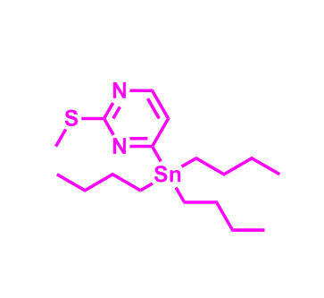 2-(甲硫基)-4-(三丁基甲锡烷基)嘧啶,2-(Methylthio)-4-(tributylstannyl)pyrimidine