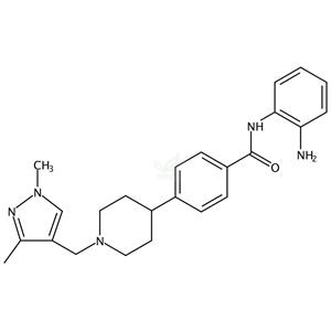N-(2-氨基苯基)-4-(1-((1,3-二甲基-1H-吡唑-4-基)甲基)哌啶-4-基)苯甲酰胺,CXD-101