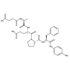 L-Phenylalaninamide,N-(3-carboxy-1-oxopropyl)-L-alanyl-L-glutaminyl-L-prolyl-N-(4-nitrophenyl)-