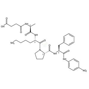 L-Phenylalaninamide,N-(3-carboxy-1-oxopropyl)-L-alanyl-L-lysyl-L-prolyl-N-(4-nitrophenyl)-