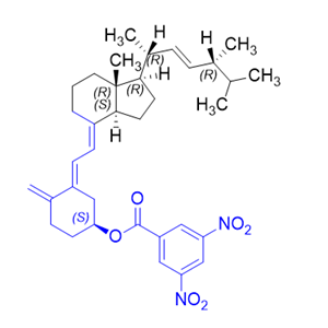 维生素D2杂质08,(S,E)-3-(2-((1R,3aS,7aR,E)-1-((2R,5R,E)-5,6-dimethylhept-3-en-2-yl)-7a-methyloctahydro-4H-inden-4-ylidene)ethylidene)-4-methylenecyclohexyl 3,5-dinitrobenzoate