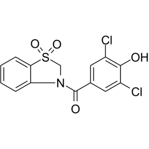 3-(3,5-二氯-4-羟基苯甲酰基)-1,1-二氧代-2,3-二氢-1,3-苯并噻唑，多替诺德