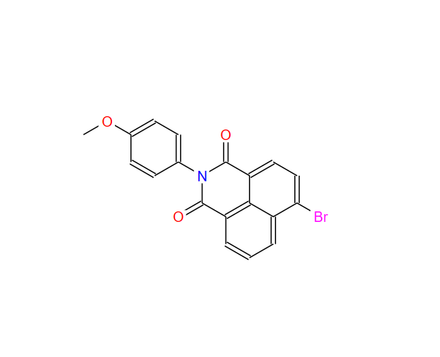 6-溴-2-(4-甲氧基苯基)-1H-苯并[DE]异喹啉-1,3(2H)-二酮,1H-Benz[de]isoquinoline-1,3(2H)-dione, 6-bromo-2-(4-methoxyphenyl)-
