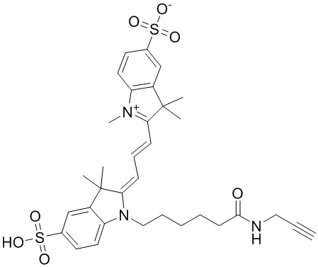磺酰基Cy3炔烃,Sulfo-Cy3 Alkyne