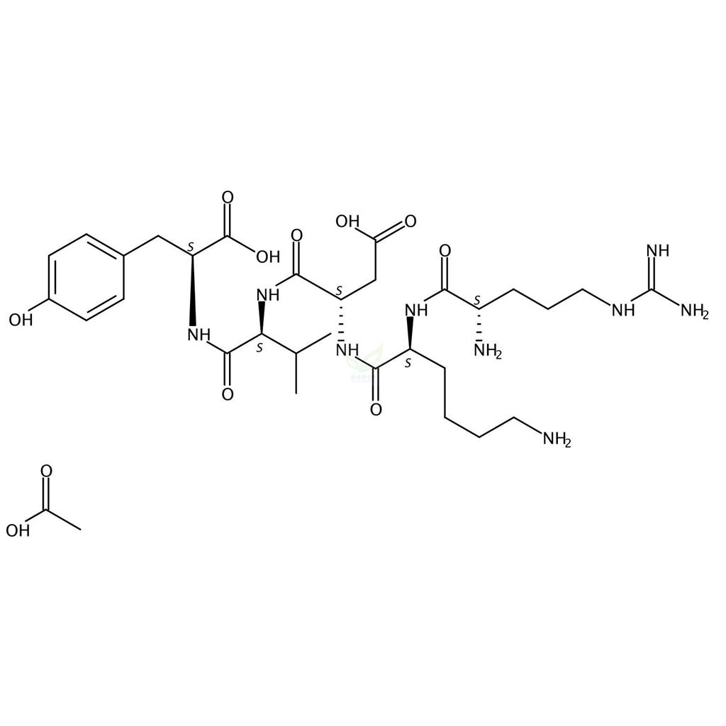 L-Tyrosine,N-[N-[N-(N2-L-arginyl-L-lysyl)-L-α-aspartyl]-L-valyl]-,acetate(salt)