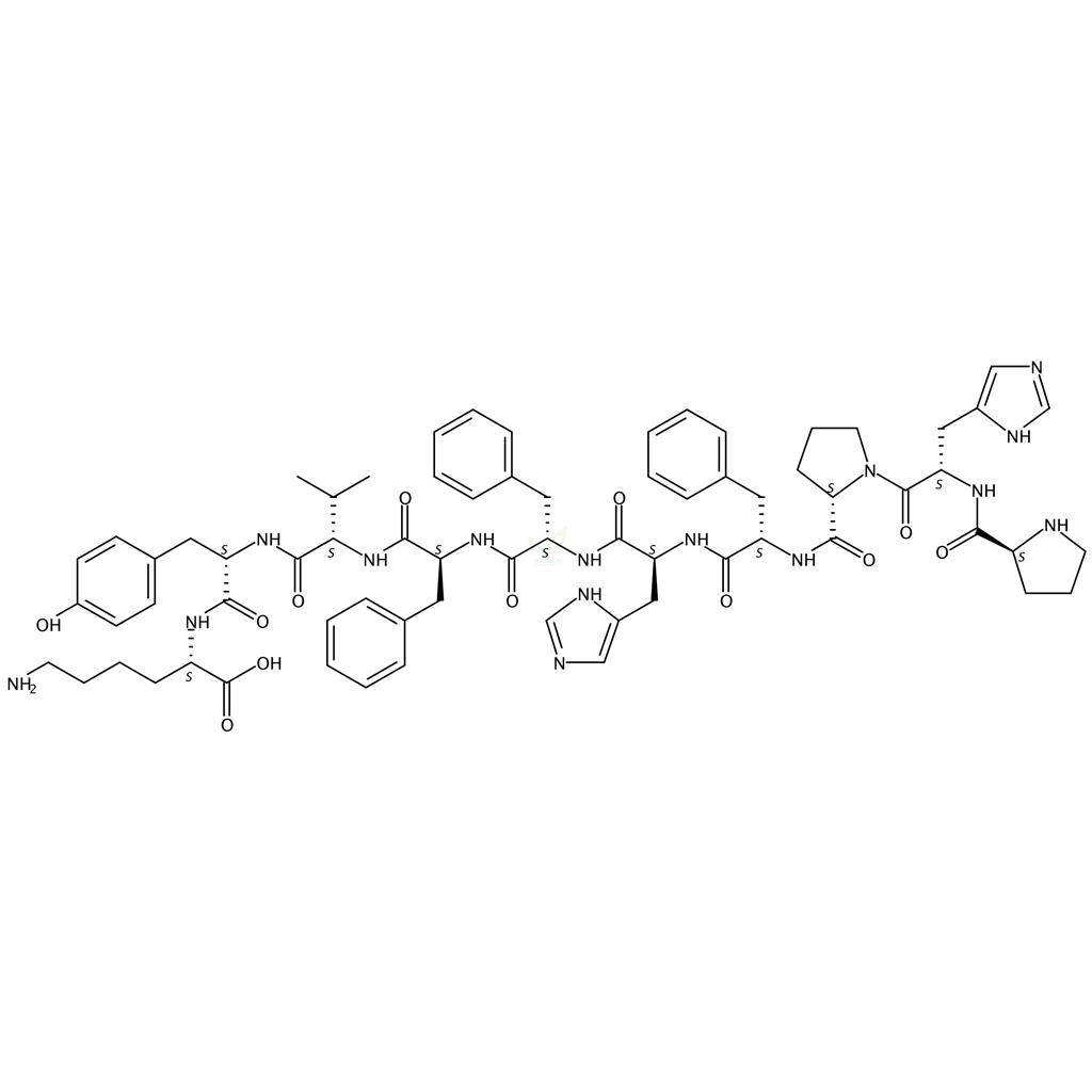 脯氨酰-组氨酰-脯氨酰-苯丙氨酰-组氨酰-苯丙氨酰-苯丙氨酰-缬氨酰-酪氨酰-赖氨酸,U 62168