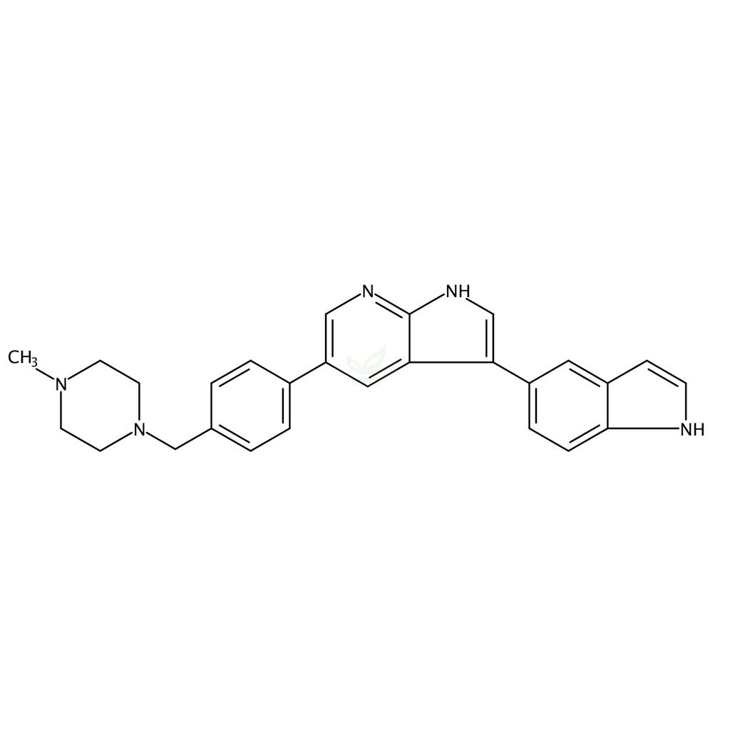 3-(1h-吲哚-5-基)-5-(4-((4-甲基哌嗪-1-基)甲基)苯基)-1h-吡咯并[2,3-b]吡啶,URMC-099