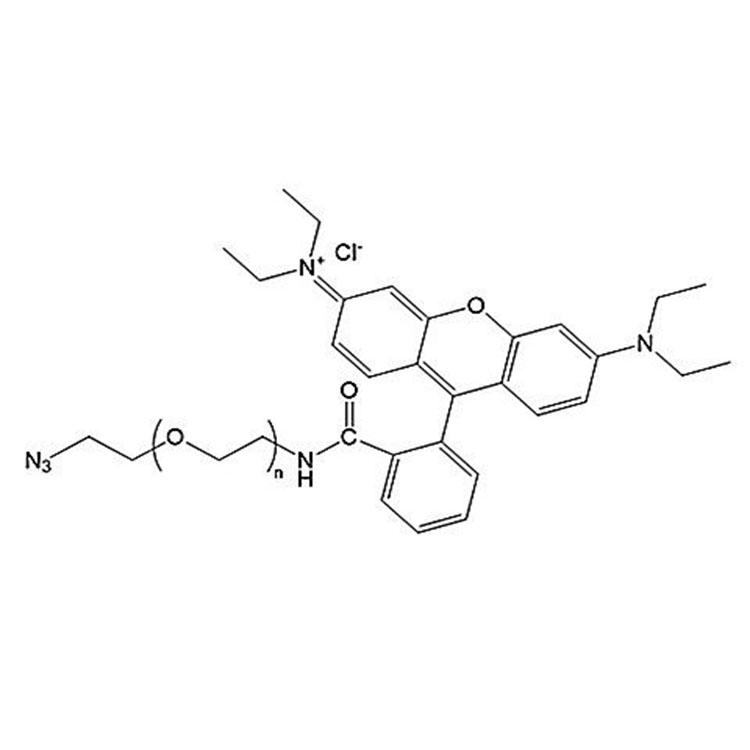 罗丹明-聚乙二醇-叠氮,RB-PEG-N3;Rhodamine-PEG-Azide