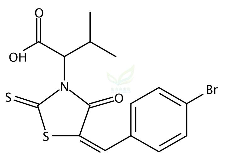 2-(5-(4-溴苯基亚甲基)-4-氧代-2-硫代噻唑-3-基)-3-甲基丁酸,BH3I-1
