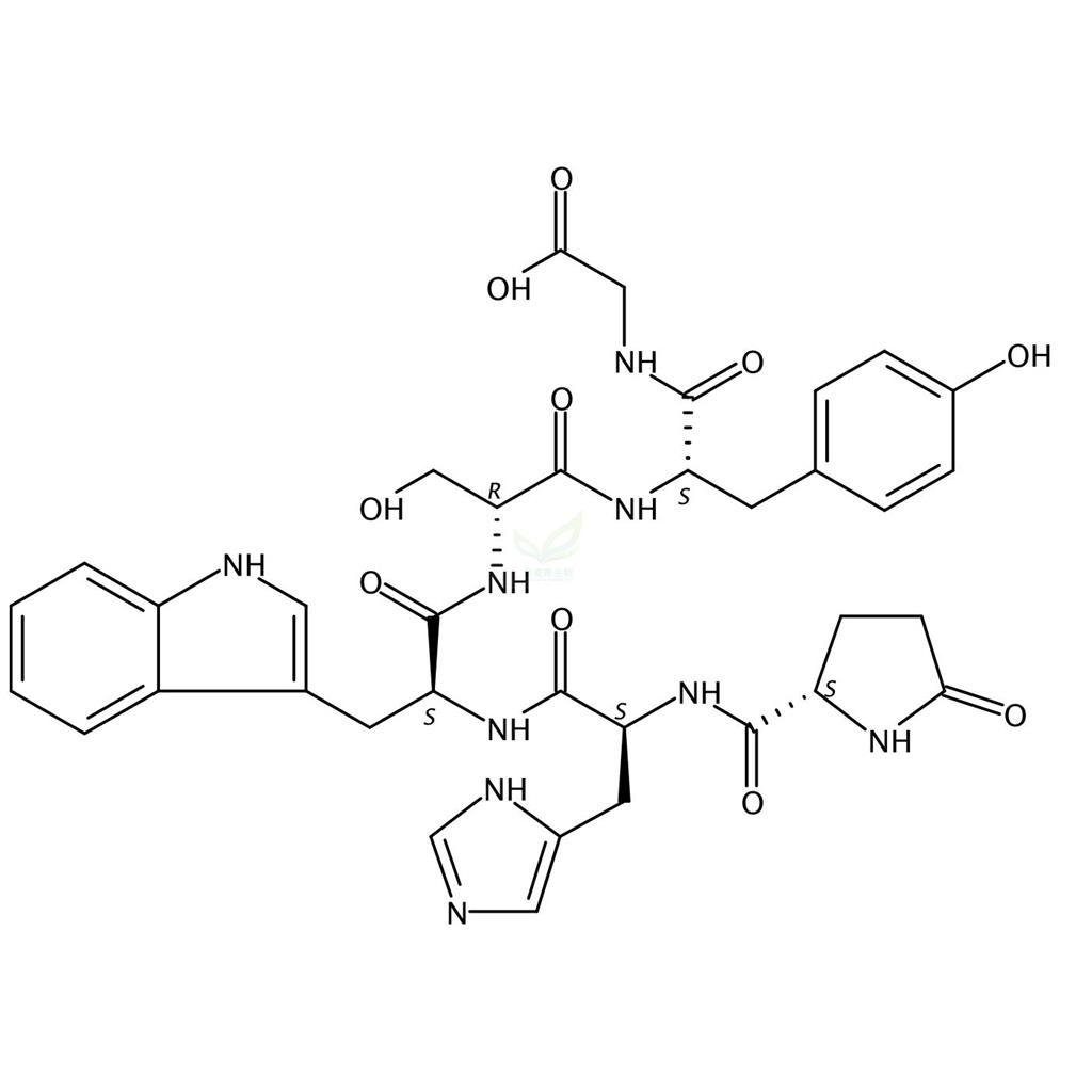 Glycine,N-[N-[N-[N-[N-(5-oxo-L-prolyl)-L-histidyl]-L-tryptophyl]-D-seryl]-L-tyrosyl]-