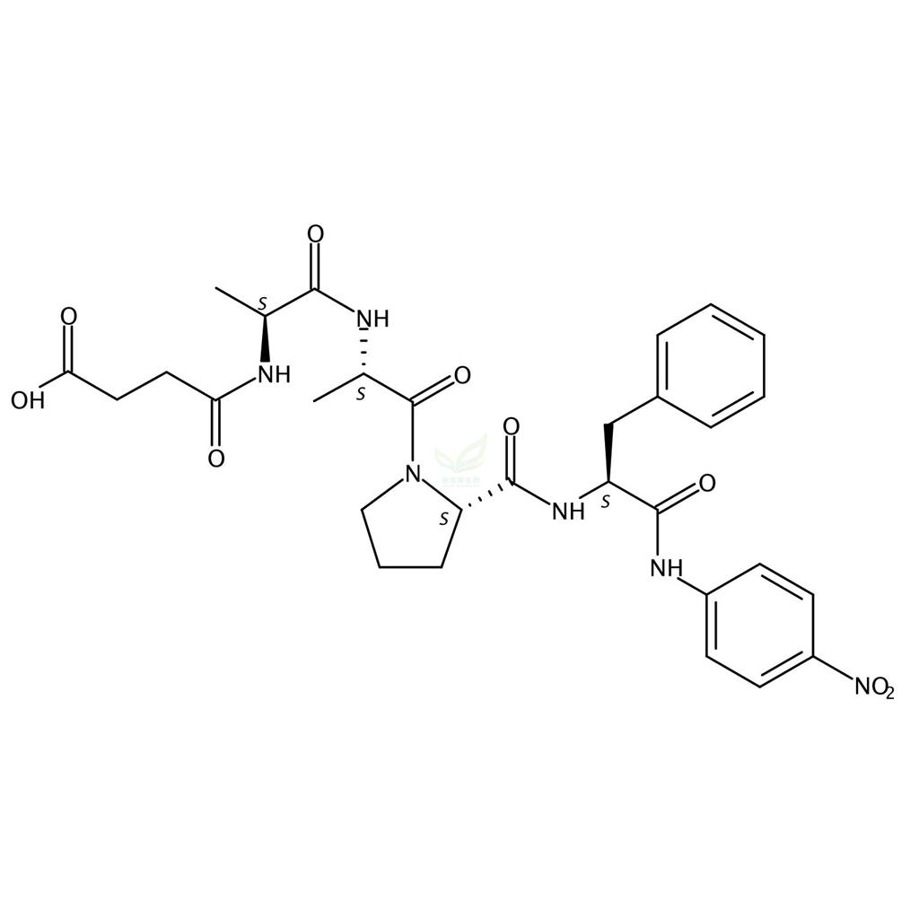 N-琥珀酰-丙酰氨-丙酰氨-脯酰氨-苯丙氨酸对硝基酰苯胺,Succinyl-Ala-Ala-Pro-Phe-p-nitroanilide