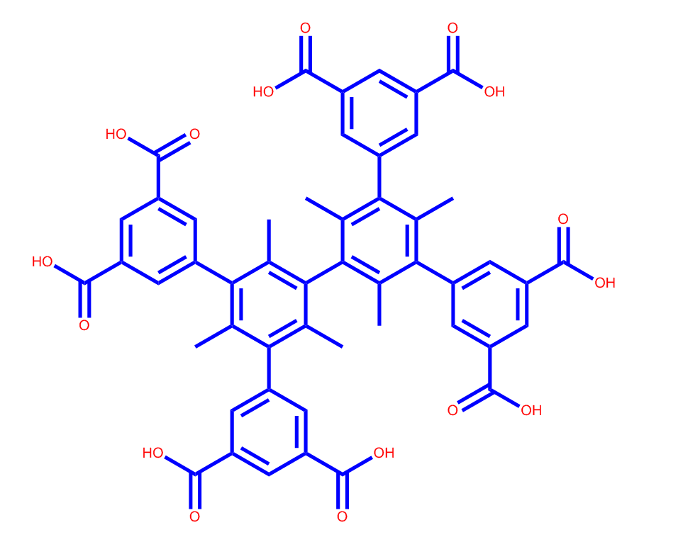 2,2',4,4',6,6'-六甲基-3,3',5,5'-四(3,5-二羧基苯基)聯(lián)苯,5',5''-bis(3,5-dicarboxyphenyl)-2',2'',4',4'',6',6''-hexamethyl-[1,1':3',1'':3'',1'''-quaterphenyl]-3,3''',5,5'''-tetracarboxylic acid