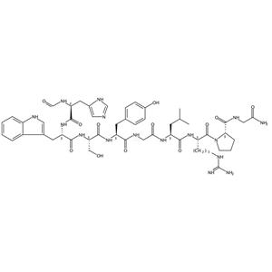 Glycinamide,N-formyl-L-histidyl-L-tryptophyl-L-seryl-L-tyrosylglycyl-L-leucyl-L-arginyl-L-prolyl-