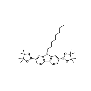 9-辛基-2,7-双(硼酸频哪醇酯)-9H-咔唑,9-Octyl-2,7-bis(4,4,5,5-tetramethyl-1,3,2-dioxaborolan-2-yl)-9H-carbazole