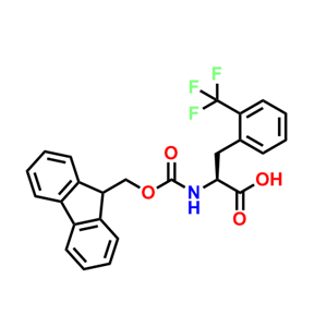 Fmoc-2-三氟甲基-L-苯丙氨酸,(S)-2-((((9H-Fluoren-9-yl)methoxy)carbonyl)amino)-3-(2-(trifluoromethyl)phenyl)propanoic acid