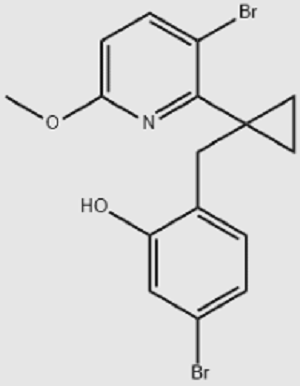 5-溴-2-[[1-(3-溴-6-甲氧基-2-吡啶基)环丙基]甲基]苯酚,5-bromo-2-[[1-(3-bromo-6-methoxy-2-pyridinyl)cyclopropyl]methyl]-Phenol