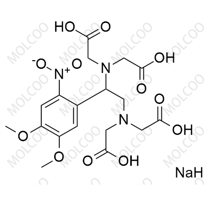 甘氨酸,N,N'-[1-(4,5-二甲氧基-2-硝基苯基)-1,2-乙二基]雙[N-(羧甲基)-,四鈉鹽(9Cl),Glycine, N,N'-[1-(4,5-dimethoxy-2-nitrophenyl)-1,2-ethanediyl]bis[N-(carboxymethyl)-, tetrasodium salt (9CI)