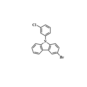 3-溴-9-(3-氯苯基)-9H-咔唑,3-Bromo-9-(3-chlorophenyl)-9H-carbazole