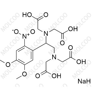 甘氨酸,N,N'-[1-(4,5-二甲氧基-2-硝基苯基)-1,2-乙二基]双[N-(羧甲基)-,四钠盐(9Cl),Glycine, N,N'-[1-(4,5-dimethoxy-2-nitrophenyl)-1,2-ethanediyl]bis[N-(carboxymethyl)-, tetrasodium salt (9CI)
