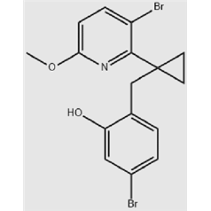 5-溴-2-[[1-(3-溴-6-甲氧基-2-吡啶基)环丙基]甲基]苯酚