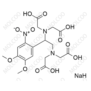 甘氨酸,N,N'-[1-(4,5-二甲氧基-2-硝基苯基)-1,2-乙二基]双[N-(羧甲基)-,四钠盐(9Cl)   291517-40-3