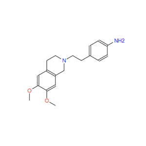 4-[2-(3,4-二氢-6,7-二甲氧基-2(1H)-异喹啉)乙基]-苯胺,4-[2-(6,7-dimethoxy-3,4-dihydro-1H-isoquinolin-2-yl)ethyl]aniline
