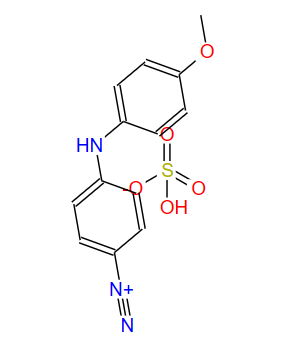 4-重氮基-4`-甲氧基二苯胺硫酸盐,4-(4-Methoxyphenylamino)benzenediazoniumhydrogensulfate