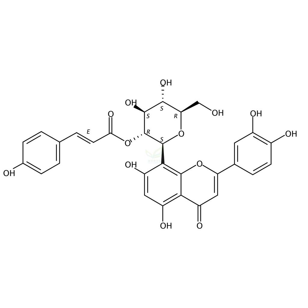 2′′-O-p-反式香豆酰基荭草苷,Orientin-2′′-O-p-trans-coumarate