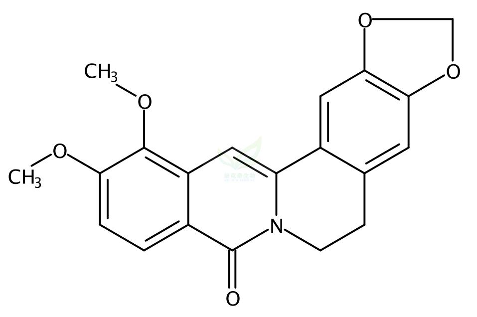 8-酮基小檗堿,8H-Benzo[g]-1,3-benzodioxolo[5,6-a]quinolizin-8-one,5,6-dihydro-11,12-dimethoxy-