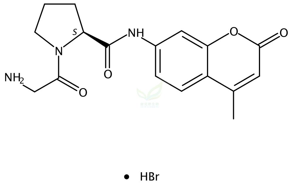 甘氨酰-脯氨酸-7-氨基-4-甲基香豆素氫溴酸鹽,L-Prolinamide,glycyl-N-(4-methyl-2-oxo-2H-1-benzopyran-7-yl)-,monohydrobromide