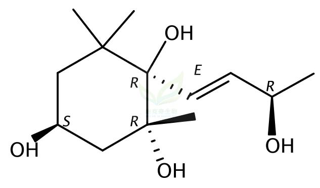 大柱香波龙烯四醇,(3S,5R,6R,7E,9R)-3,5,6,9-Tetrahydroxymegastigman-7-ene