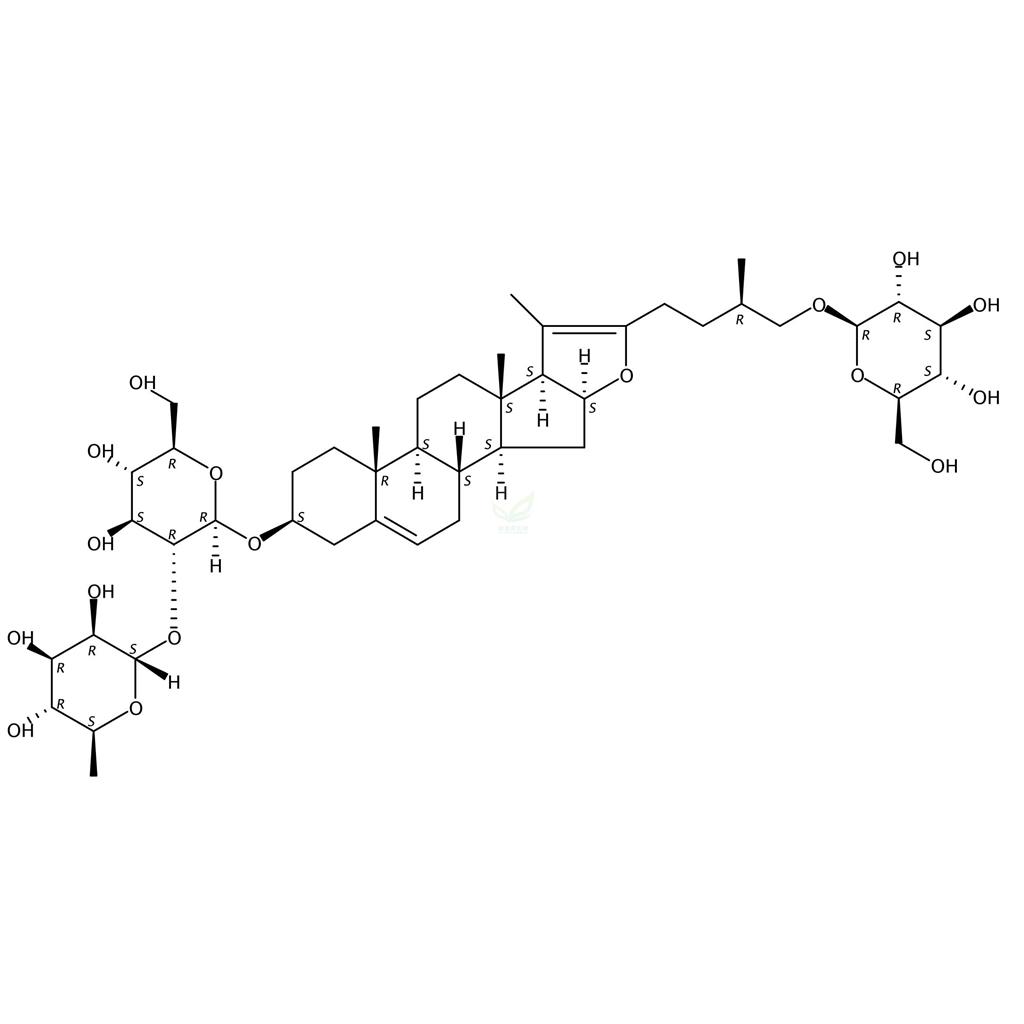 原纖細薯蕷次皂苷,Furostan,β-D-glucopyranoside deriv.