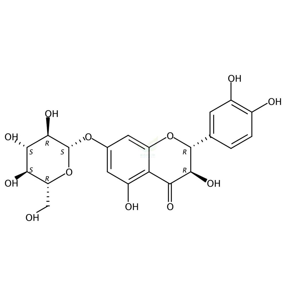 花旗松素7-O-葡萄糖苷,Taxifolin 7-O-glucoside