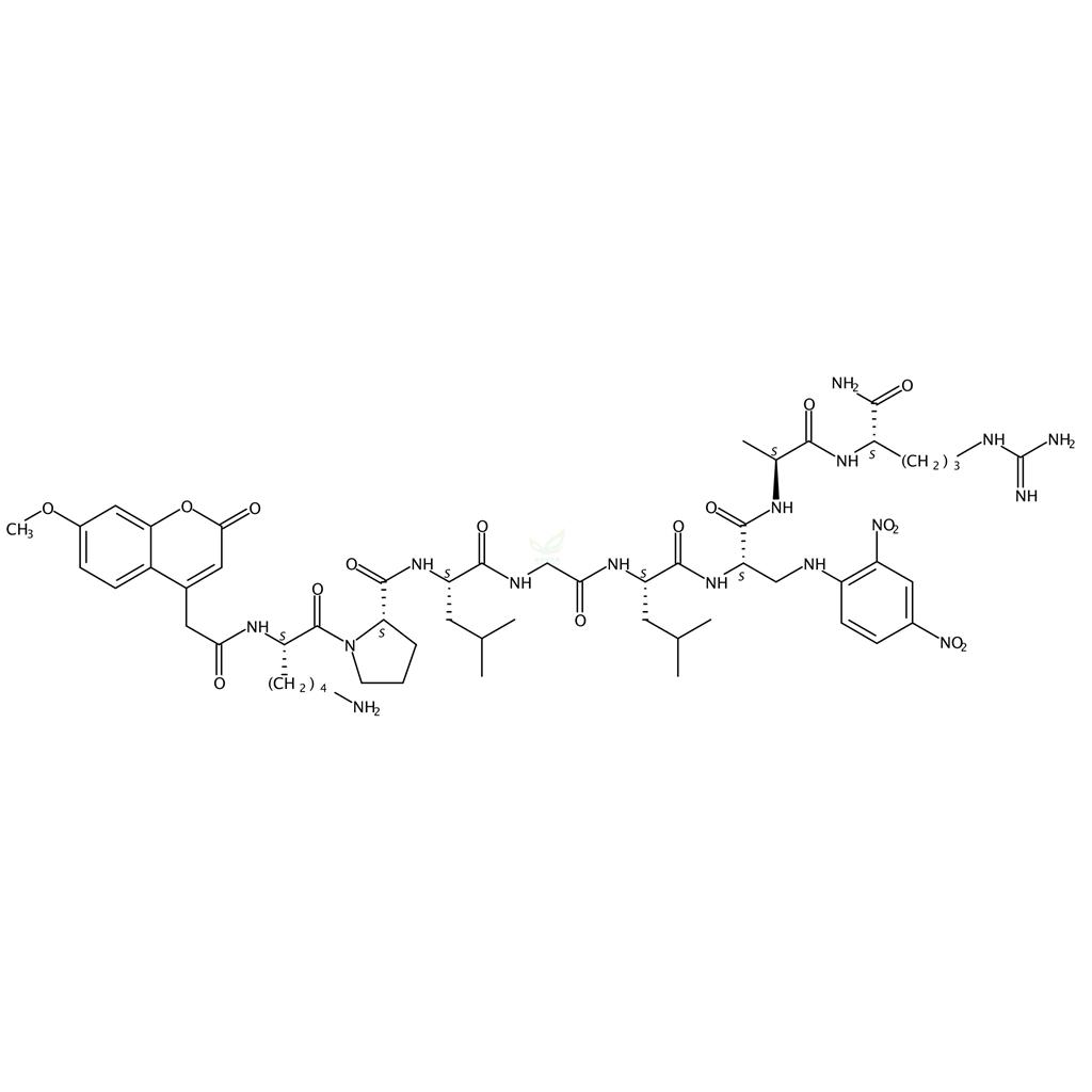 N2-[(7-甲氧基-2-氧代-2H-1-苯并吡喃-4-基)乙酰基]-L-赖氨酰-L-脯氨酰-L-亮氨酰甘氨酰-L-亮氨酰-3-[(2,4-二硝基苯基)氨基]-L-丙氨酰-L-丙氨酰-L-精氨酰胺