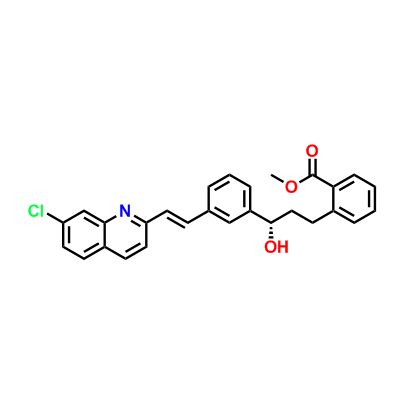 2-[(3S)-3-[3-[(1E)-2-(7-Chloro-2-quinolinyl)-ethenyl]-phenyl]-3-hydroxypropyl]benzoic acid methyl ester,2-[(3S)-3-[3-[(1E)-2-(7-Chloro-2-quinolinyl)-ethenyl]-phenyl]-3-hydroxypropyl]benzoic acid methyl ester