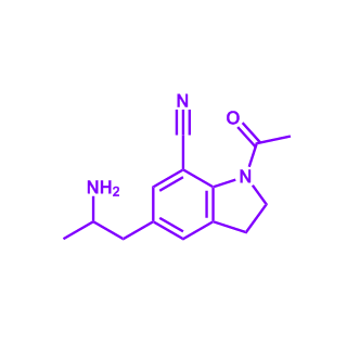 1-Acetyl-5-(2-aminopropyl)indoline-7-carbonitrile,1-Acetyl-5-(2-aminopropyl)indoline-7-carbonitrile