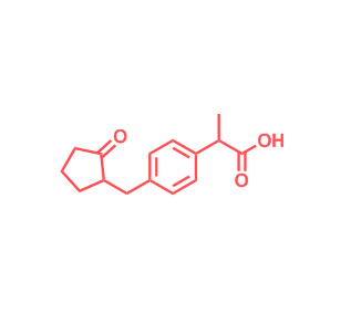 2-(4-((2-氧代环戊基)甲基)苯基)丙酸,2-(4-((2-Oxocyclopentyl)methyl)phenyl)propanoic acid