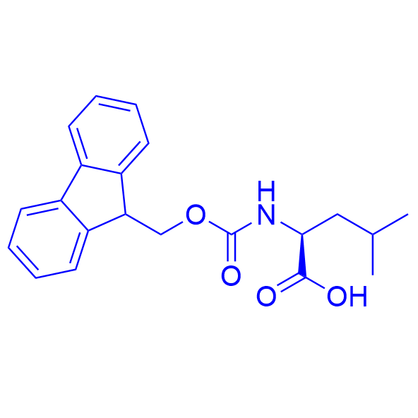FMOC-L-亮氨酸;N-芴甲氧羰基-L-亮氨酸; N-[(9H-芴-9-基甲氧基)羰基]-L-亮氨酸;N-Fmoc-L-亮氨酸,Fmoc-Leu-OH;N-(9-Fluorenylmethoxycarbonyl)-L-leucine Fmoc-L-leucine 2-[[(9H-Fluoren-9-ylmethoxy)carbonyl]amino]-4-methylpentanoic acid N-Fmoc-L-leucine