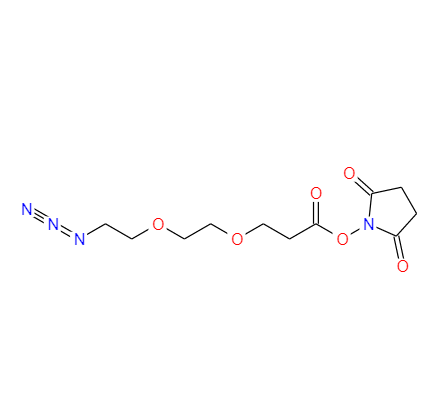 3-(2-(2-叠氮乙氧基)乙氧基)丙酸N-琥珀酰亚胺酯,Azido-PEG2-CH2CO2-NHS