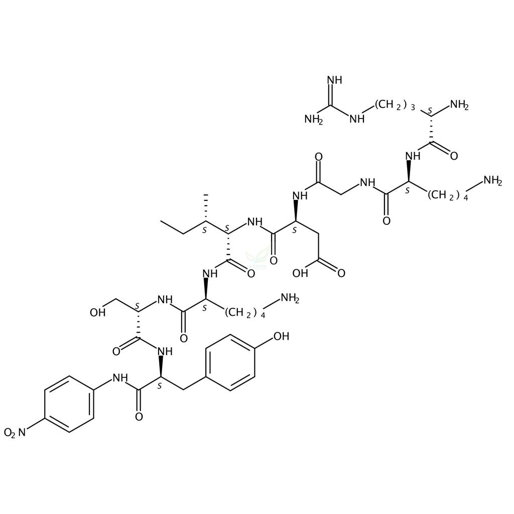 L-Tyrosinamide,L-arginyl-L-lysylglycyl-L-α-aspartyl-L-isoleucyl-L-lysyl-L-seryl-N-(4-nitrophenyl)-