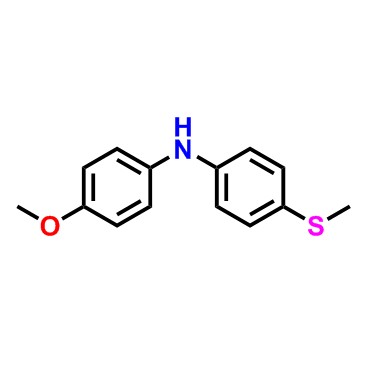 4-甲氧基-N-(4-(甲硫基)苯基)苯胺,4-Methoxy-N-(4-(methylthio)phenyl)aniline