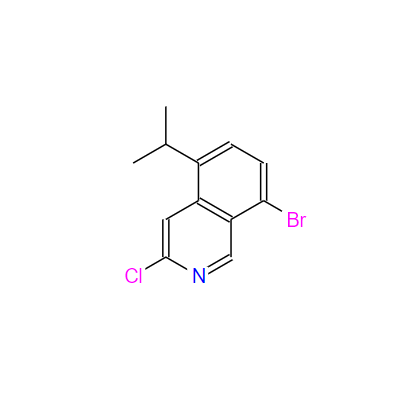 8-溴-3-氯-5-异丙基异喹啉,8-bromo-3-chloro-5-(1-methylethyl)-
