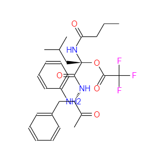 (αS)-α--氨基苯丁酰基-L-亮氨酰基-L-苯丙氨酸甲酯单(三氟乙酸盐),(alphaS)-alpha-Aminobenzenebutanoyl-L-leucyl-L-phenylalanine methyl ester mono(trifluoroacetate)
