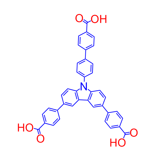 3,6-二(4-羰基苯基)-9-(4-羧基聯(lián)苯基)咔唑,[1,1'-Biphenyl]-4-carboxylic acid, 4'-[3,6-bis(4-carboxyphenyl)-9H-carbazol-9-yl]-