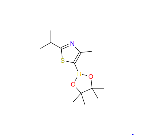 2-异丙基-4-甲基噻唑-5-硼酸频那醇酯,2-Isopropyl-4-methyl-5-(4,4,5,5-tetramethyl-1,3,2-dioxaborolan-2-yl)thiazole